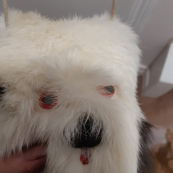 Adorable rabbit fur small puppy pouch - Picture 5 of 15